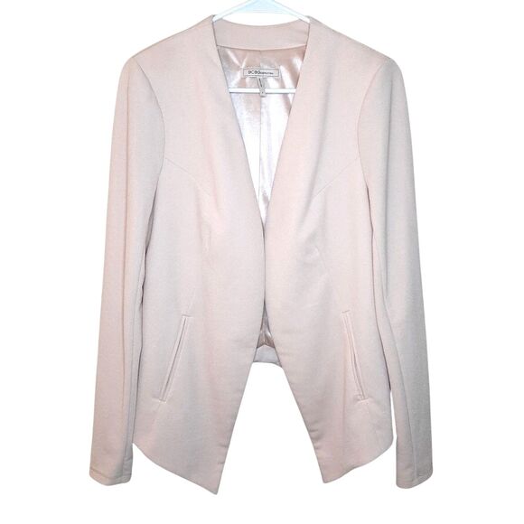 BCBGeneration Jackets & Blazers - BCBGeneration Blazer Light Pink Women Size M Open Front Long Sleeve Career